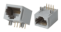 Телефонная розетка PCB экранированная