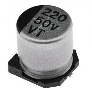 Изображение Конденсатор электролитический KSE-SMD-220UF-50V-1010-105