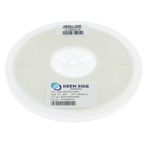Изображение Резистор постоянный SMD KSE-0805JR-0730RL RC5% 30 Ом