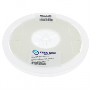 Изображение Резистор постоянный SMD KSE-0603JR-0743KL RC5% 43 кОм