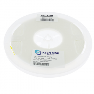 Изображение Резистор постоянный SMD KSE-0603JR-0715RL RC5% 15 Ом