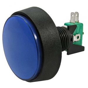 Изображение Кнопка для иговых автоматов GMSI-1B-C no(nc)+nc(no) blue