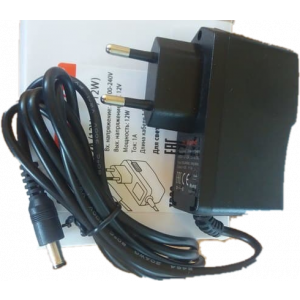 Изображение Источник питания ARDV-12-12AW (12V, 1A, 12W) черный корпус