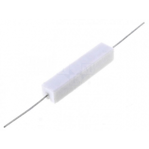 Изображение Резистор проволочный мощный (цементный) 1K 10W 5% / AX10W-1K / PRW0AWJP102B00