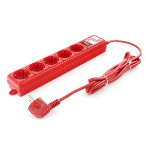 Изображение сетевой фильтр PowerCube SPG-MXTR-14 3м 5 розеток, красный 10А/2,2кВт