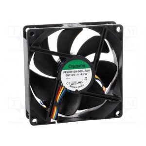 Изображение Вентилятор PF92251B1-S99 / 12В DC, 92x92x25мм, PWM