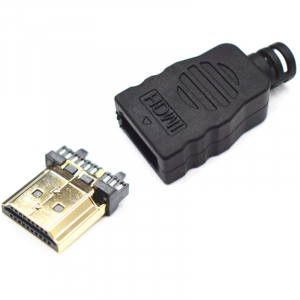 Изображение Разъём HDMI-MC / штекер с пластиковым корпусом