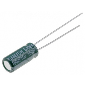 Изображение Конденсатор электролитический 100uF 16V 20% 105C / GF100/16