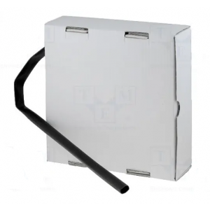 Изображение Термоусадочная трубка CB-HFT6.4/BOX-BK / без клея, 2:1; 6,4мм; черный