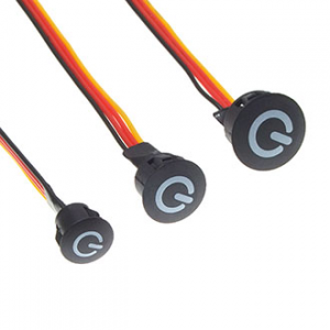 Изображение Кнопка сенсорная BTS 7-12V BLACK ф16 Dimming
