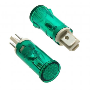 Изображение Лампа неоновая в корпусе MDX-14 green 220V