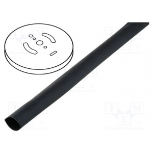 Изображение Термоусадочная трубка CB-HFT9.5/1M-TR / 2:1, 9,5мм, 1м, прозрачная