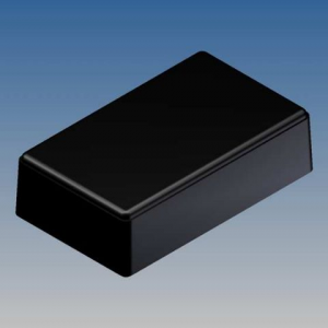 Изображение Корпус 10012-B.9 / 99.5x60x30 черный, со стойками для плат и отсеком для 