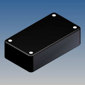 Изображение Корпус COFFER 1.9 / 100x55x29 черный, с направляющими для плат 1.5мм