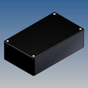 Изображение Корпус COFFER 3.9 / 160x95x49 черный, с направляющими для плат 1.5мм