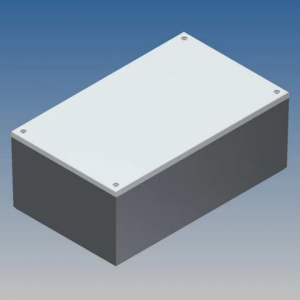 Изображение Корпус CP/4.20 / 215x130x82.9 серый со светло-серой крышкой, со стойками для плат