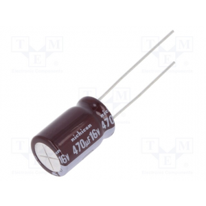 Изображение Конденсатор электролитический низкий импеданс 470uF 16V 20% 105C / UPM1C471MPD6TD