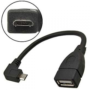 Изображение Переходник USB AF to MicroUSB 90 degrees (SZC)