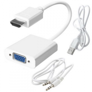 Изображение Переходник HDMI (m)-VGA (f)+AUX Power