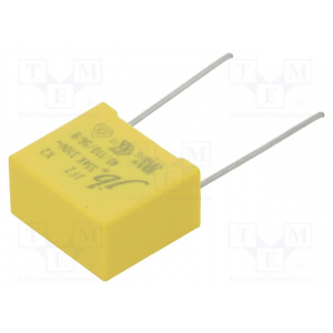 Изображение Конденсатор пленочный 330nF 310V 10% X2 P=15mm / JFZ-330N/310-P15