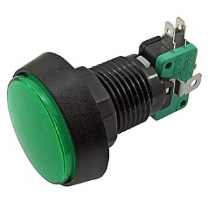 Изображение Кнопка для игровых автоматов GMSI-4B-C no(nc)+nc(no) green