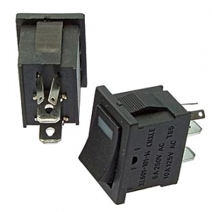 Изображение Клавишный переключатель MIRS-101-3 on-off + Red LED (1.8v)