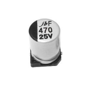 Изображение Конденсатор электролитический SMD JCF 220uF 16V 6.3x7.7mm 20% / JCF1C221M063077