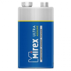 Изображение Батарейка Mirex 6LR61/ алкалиновая, тип Крона 9V