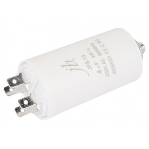 Изображение Конденсатор пусковой CBB60-E(клеммы+болт) 4uf 450VAC 5% 30x60mm JFS13A6405J000000B)