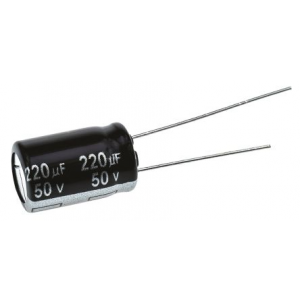 Изображение Конденсатор электролитический 220uF 50V 10x16 105C / EEUFM1H221