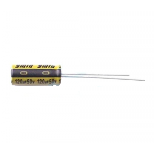 Изображение Конденсатор электролитический 120uF 50V D6.3xL15 / LKMC1501H121MF