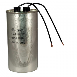 Изображение Конденсатор пусковой CBB65 100uF 450V WIRE (SAIFU)