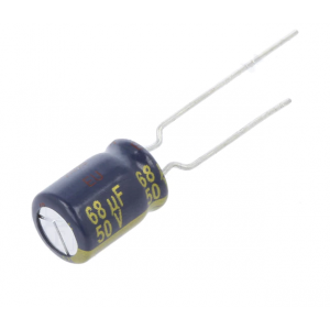 Изображение Конденсатор электролитический низкий импеданс 68uF 50V 20% / EEUFC1H680B