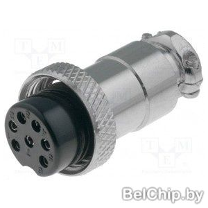 Изображение Разъем цилиндрический GX16M-7A / гнездо 7pin на кабель