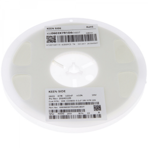 Изображение Конденсатор KSE-CC0603-0.1uF 16V X7R 10%