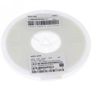 Изображение Конденсатор KSE-CC0603-0.1uF 25V X7R 10%