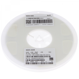 Изображение Конденсатор KSE-CC0603-39pF 50V C0G 5%