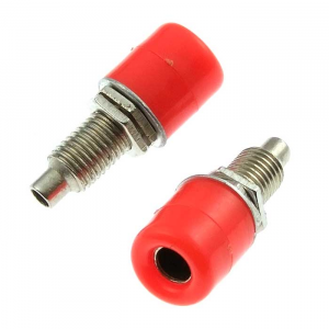 Изображение Клемма приборная Z011 4mm panel jack RED