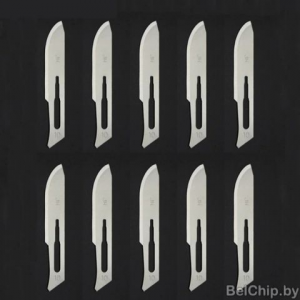 Изображение Лезвие CSB-10 Carbon Steel Surgical Scalpel Blade / из углеродистой стали для скальпеля (10шт.)