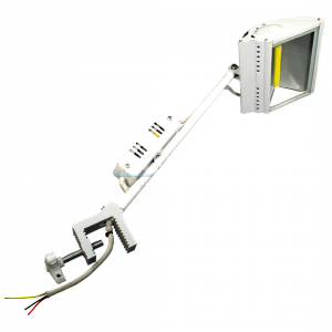Изображение Светильник с кронштейном LED MAXUS-70, COB 70Вт, 3000K+4500K+6000K, 220В, 650 мм, струбцина, ИП, белый