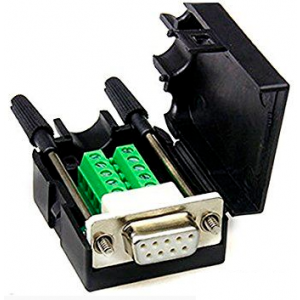 Изображение Разъем D-SUB-DB9-F-RS / розетка 9pin с клеммником в корпусе