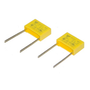 Изображение Конденсатор пленочный CLASS X2-MKP 0,33uF 280VAC 10% P:22,5mm