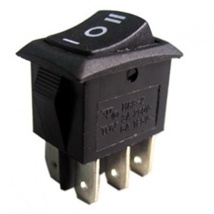 Изображение Переключатель рокерный MRS-203-3 on-off-on черный