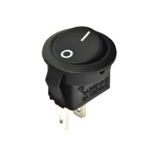 Изображение Переключатель рокерный RS-101-8C on-off черный