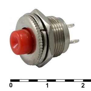 Изображение Кнопка PSW-3-R 220В 0.3А 6мм