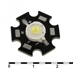 Изображение Светодиод мощный 5WR 6.5V 400-420LM 6500-7000K