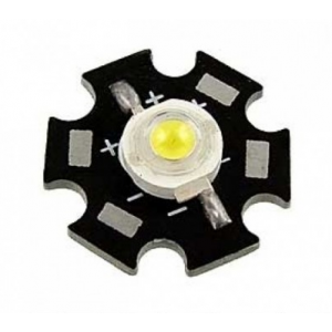 Изображение Светодиод мощный 3WR 3.6V 140-160LM 3000-3500K