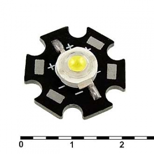 Изображение Светодиод мощный 3WR 3.6V 100-120LM 6500-7000K