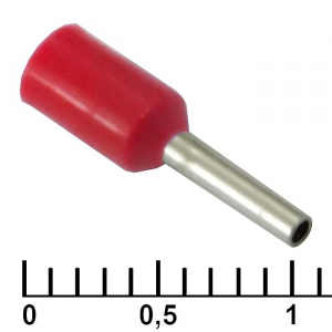 Изображение Наконечник на кабель DN00506 red (1x6mm)