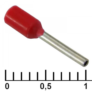 Изображение Наконечник на кабель DN00308 red (0.8x8mm)